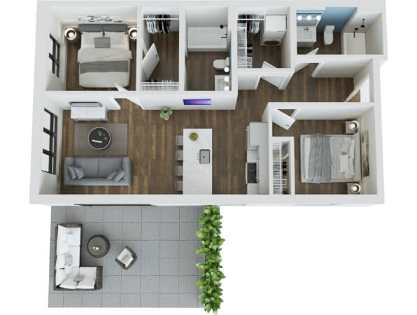 floor plan ariel